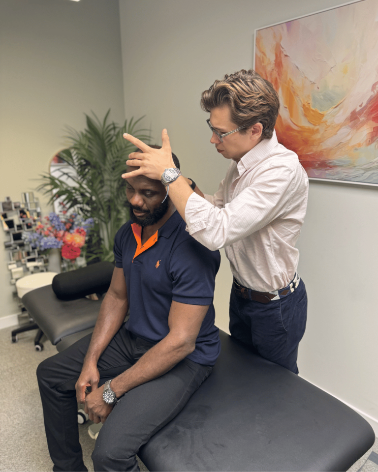 Pimlico Physiotherapy patient receiving guided treatment